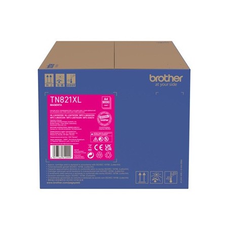 Brother oryginalny toner TN-821XLM, magenta, 9000s Brother oryginalny toner TN-821XLM, magenta, 9000s