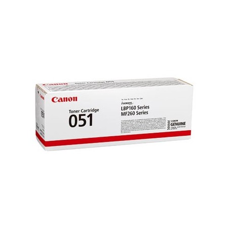 Canon oryginalny toner 051 BK, 2168C002, black, 1700s Canon oryginalny toner 051 BK, 2168C002, black, 1700s