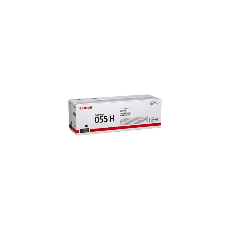 Canon oryginalny toner 055 H BK, 3020C002, black, 7600s, high capacity Canon oryginalny toner 055 H BK, 3020C002, black, 7600s, high capacity