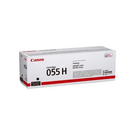 Canon oryginalny toner 055 H BK, 3020C002, black, 7600s, high capacity Canon oryginalny toner 055 H BK, 3020C002, black, 7600s, high capacity