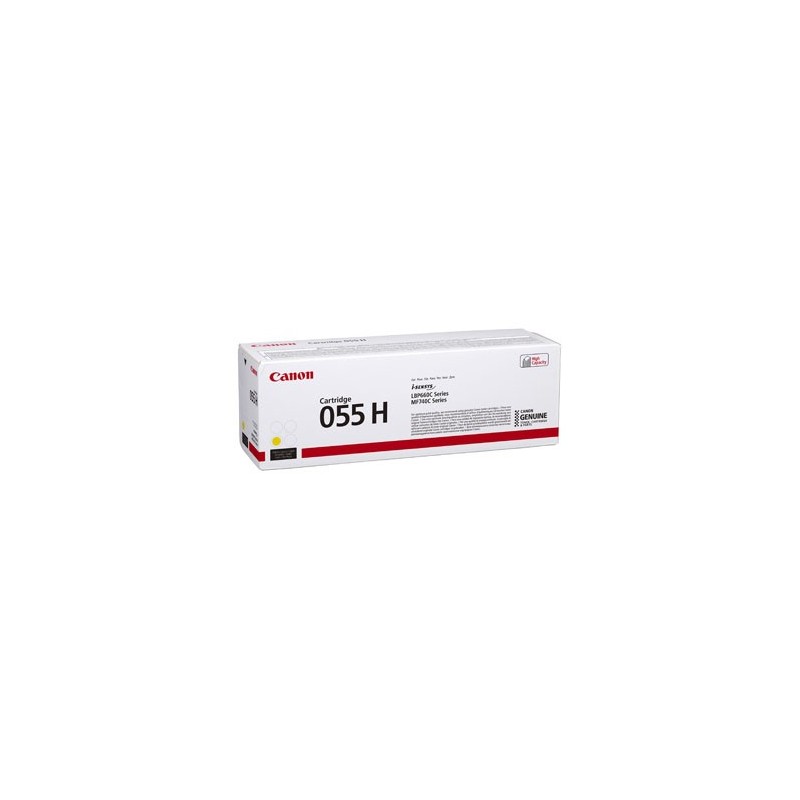 Canon oryginalny toner 055 H Y, 3017C002, yellow, 5900s, high capacity