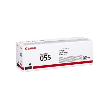Canon oryginalny toner 055 BK, 3016C002, black, 2300s Canon oryginalny toner 055 BK, 3016C002, black, 2300s