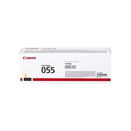 Canon oryginalny toner 055 Y, 3013C002, yellow, 2100s Canon oryginalny toner 055 Y, 3013C002, yellow, 2100s