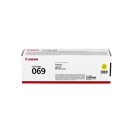 Canon oryginalny toner 069 Y, 5091C002, yellow, 1900s Canon oryginalny toner 069 Y, 5091C002, yellow, 1900s