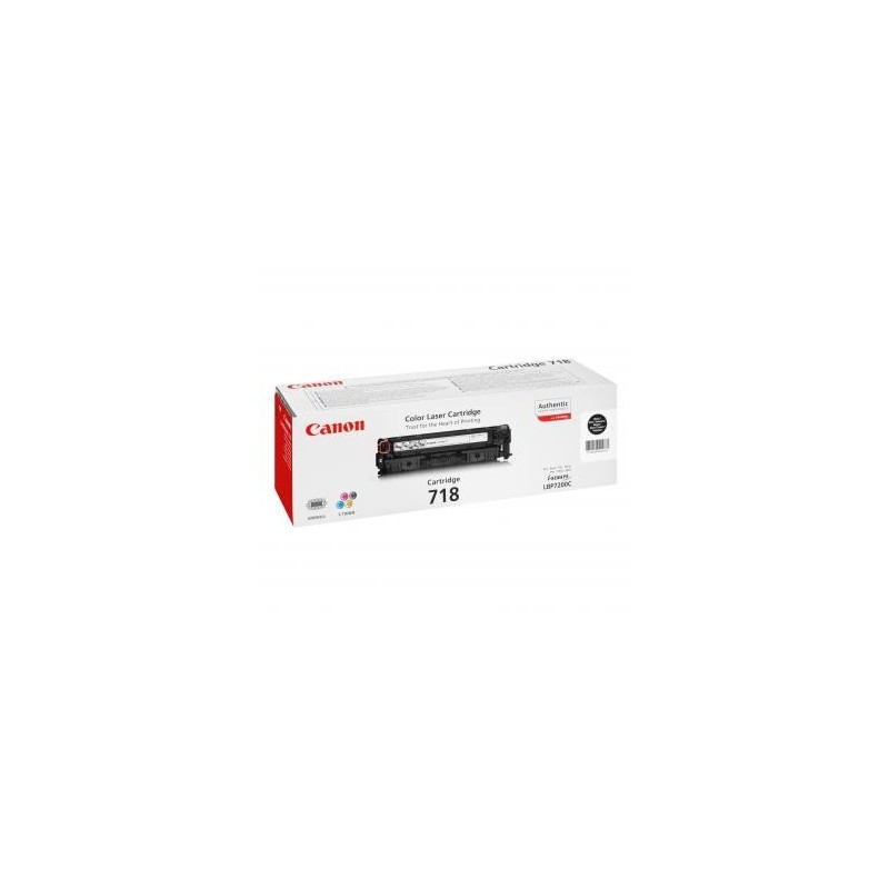 Canon oryginalny toner 718 BK, 2662B002, black, 3400s Canon oryginalny toner 718 BK, 2662B002, black, 3400s