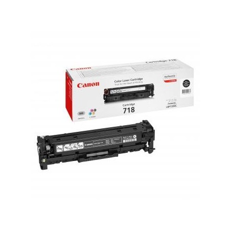 Canon oryginalny toner 718 BK, 2662B002, black, 3400s Canon oryginalny toner 718 BK, 2662B002, black, 3400s