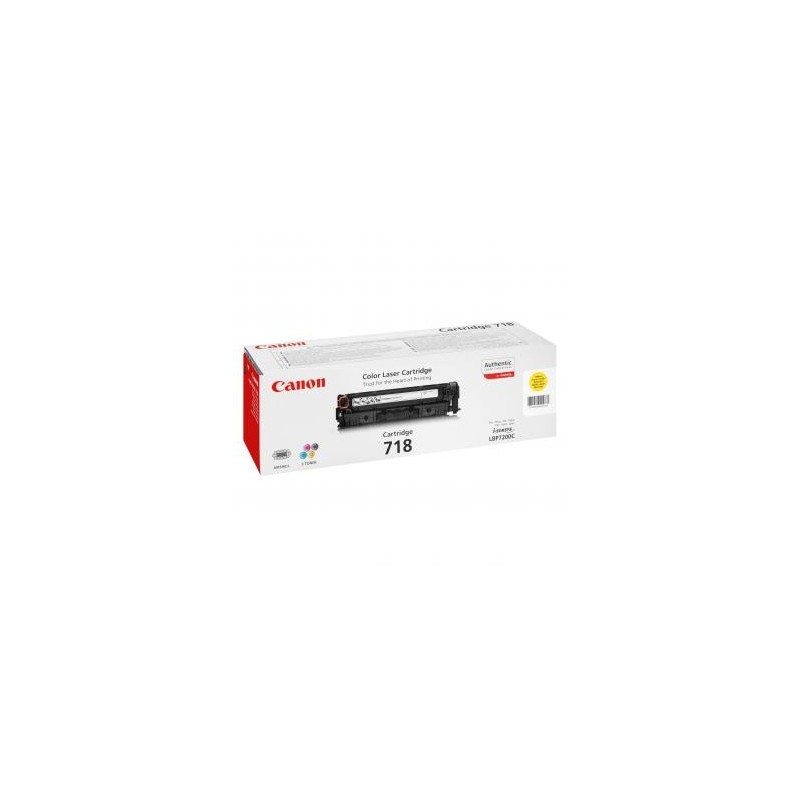 Canon oryginalny toner 718 Y, 2659B002, yellow, 2900s Canon oryginalny toner 718 Y, 2659B002, yellow, 2900s