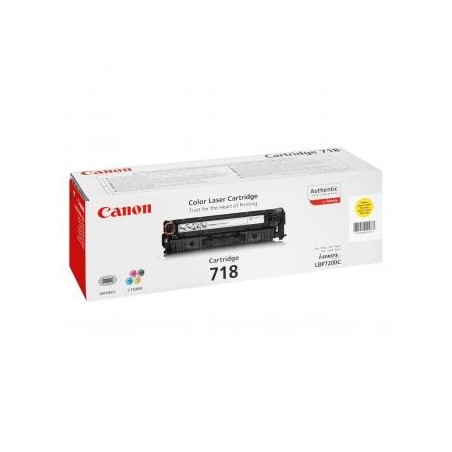 Canon oryginalny toner 718 Y, 2659B002, yellow, 2900s Canon oryginalny toner 718 Y, 2659B002, yellow, 2900s