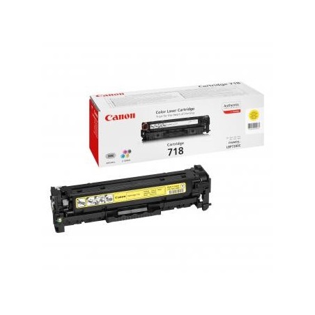 Canon oryginalny toner 718 Y, 2659B002, yellow, 2900s Canon oryginalny toner 718 Y, 2659B002, yellow, 2900s