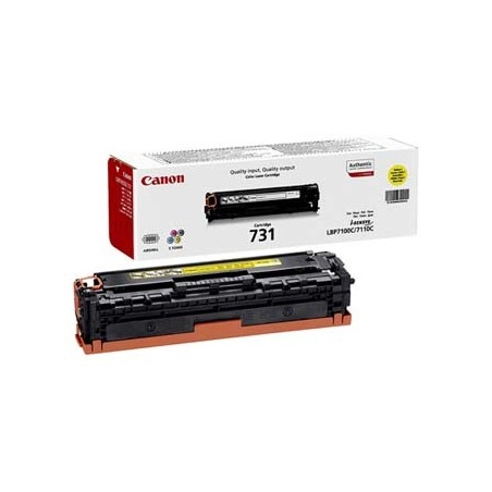 Canon oryginalny toner 731 Y, 6269B002, yellow, 1500s Canon oryginalny toner 731 Y, 6269B002, yellow, 1500s