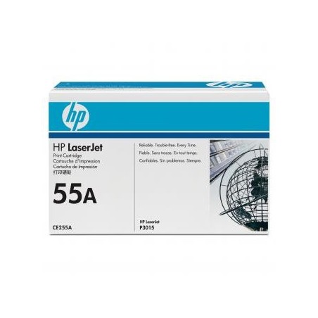 HP oryginalny toner CE255A, HP 55A, black, 6000s HP oryginalny toner CE255A, HP 55A, black, 6000s