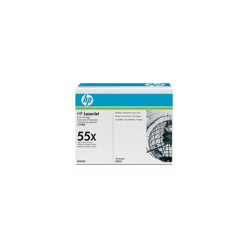 HP oryginalny toner CE255X, HP 55X, black, 12500s HP oryginalny toner CE255X, HP 55X, black, 12500s