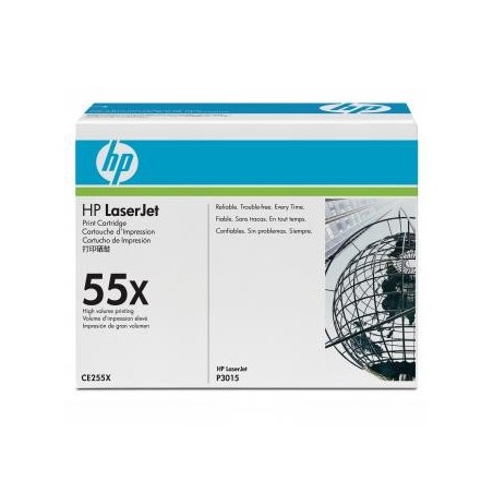 HP oryginalny toner CE255X, HP 55X, black, 12500s HP oryginalny toner CE255X, HP 55X, black, 12500s
