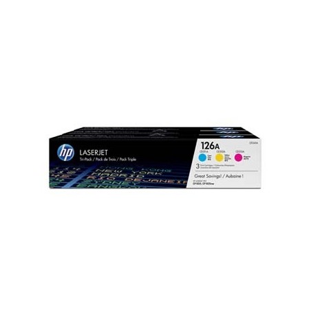 HP oryginalny toner CF341A, HP 126A, CMY, 1000s, 900g, 3szt HP oryginalny toner CF341A, HP 126A, CMY, 1000s, 900g, 3szt
