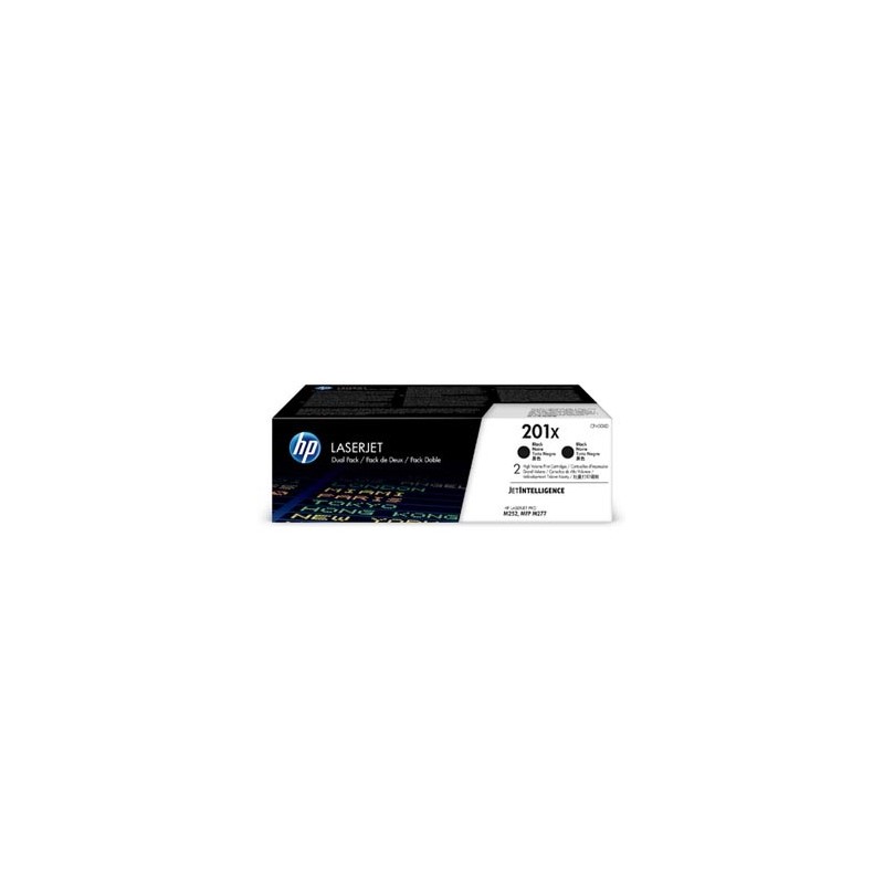 HP oryginalny toner CF400XD, HP 201X, black, 5600 (2x2800)s, dual pack, 2x770g