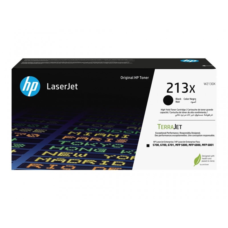 HP 213X Black Original LaserJet Toner Cartridge HP 213X Black Original LaserJet Toner Cartridge