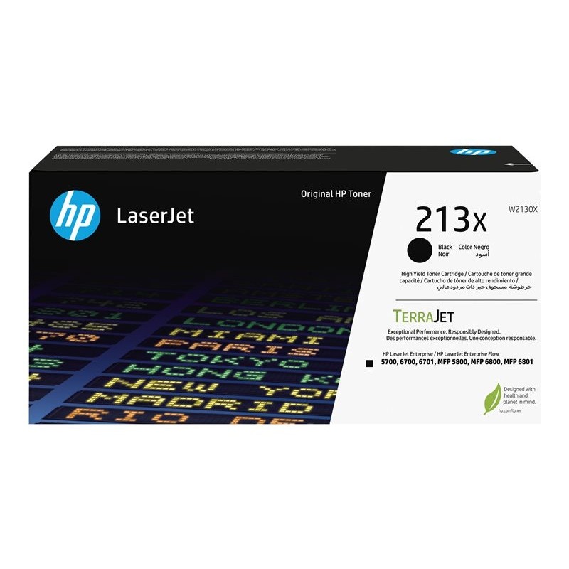 HP 213X Black Original LaserJet Toner Cartridge HP 213X Black Original LaserJet Toner Cartridge
