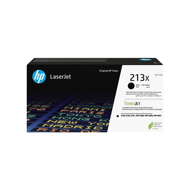 HP 213X Black Original LaserJet Toner Cartridge HP 213X Black Original LaserJet Toner Cartridge