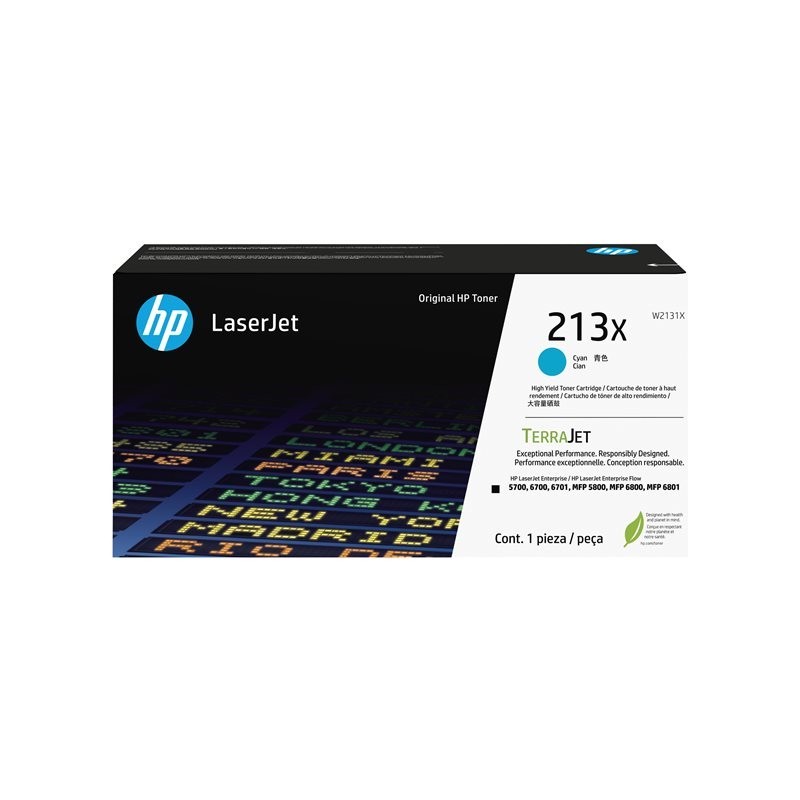 HP 213X Cyan Original LaserJet Toner Cartridge