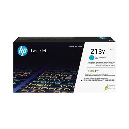 HP 213Y Cyan Original LaserJet Toner Cartridge