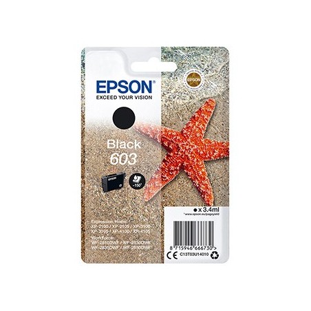 Epson oryginalny ink / tusz C13T03U14010, 603, black, 3.4ml Epson oryginalny ink / tusz C13T03U14010, 603, black, 3.4ml