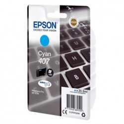 Epson oryginalny ink / tusz C13T07U240, 407L, cyan, 1900s, 20.3ml Epson oryginalny ink / tusz C13T07U240, 407L, cyan, 1900s, 20.3ml