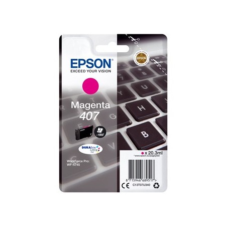 Epson oryginalny ink / tusz C13T07U340, 407L, magenta, 1900s, 20.3ml