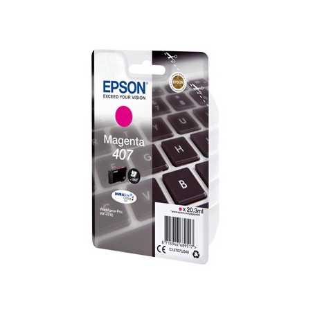 Epson oryginalny ink / tusz C13T07U340, 407L, magenta, 1900s, 20.3ml Epson oryginalny ink / tusz C13T07U340, 407L, magenta, 1900s, 20.3ml