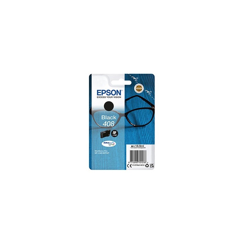 Epson oryginalny ink / tusz C13T09J14010, T09J140, 408, black, 18.9ml