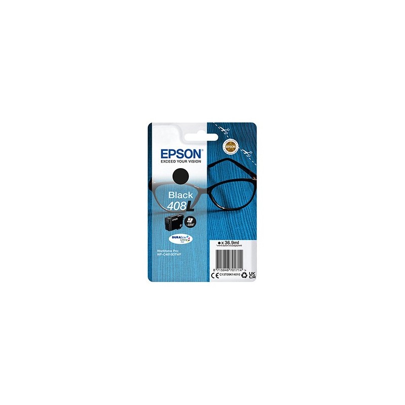 Epson oryginalny ink / tusz C13T09K14010, T09K140, 408L, black, 36.9ml