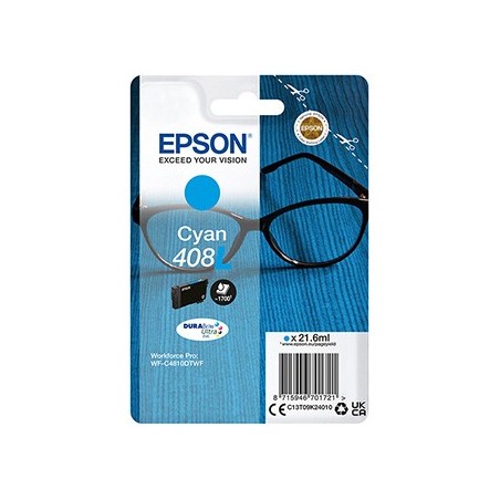 Epson oryginalny ink / tusz C13T09K24010, T09K240, 408L, cyan, 21.6ml