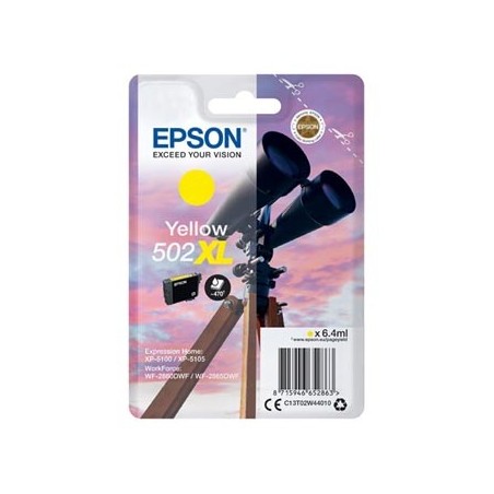 Epson oryginalny ink / tusz C13T02W44010, 502XL, T02W440, yellow, 470s, 6.4ml Epson oryginalny ink / tusz C13T02W44010, 502XL, T02W440, yellow, 470s, 6.4ml