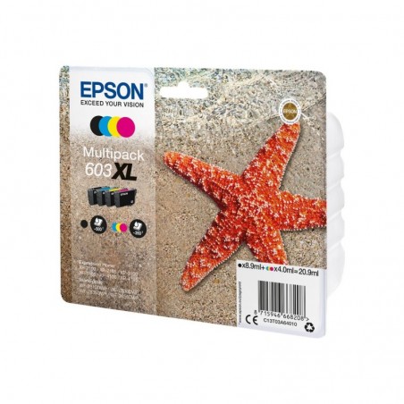 EPSON C13T03A64010 Multipack Epson C13T03A64010 4-colours 603XL 8,9 ml + 3 x 4,0 ml EPSON C13T03A64010 Multipack Epson C13T03A64010 4-colours 603XL 8,9 ml + 3 x 4,0 ml