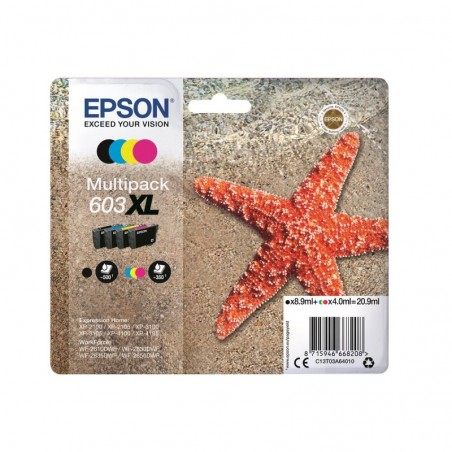 EPSON C13T03A64010 Multipack Epson C13T03A64010 4-colours 603XL 8,9 ml + 3 x 4,0 ml EPSON C13T03A64010 Multipack Epson C13T03A64010 4-colours 603XL 8,9 ml + 3 x 4,0 ml
