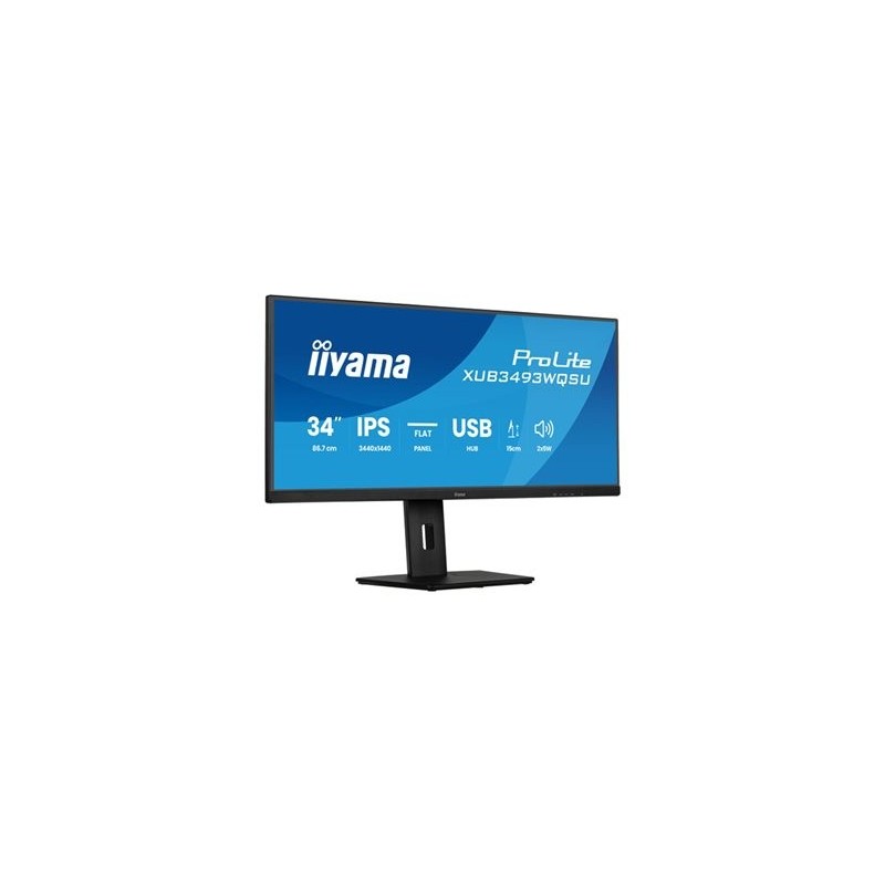 IIYAMA XUB3493WQSU-B6 34inch UW IPS-panel 3440x1440 120Hz 21:9 400cdm 1000:1 1ms