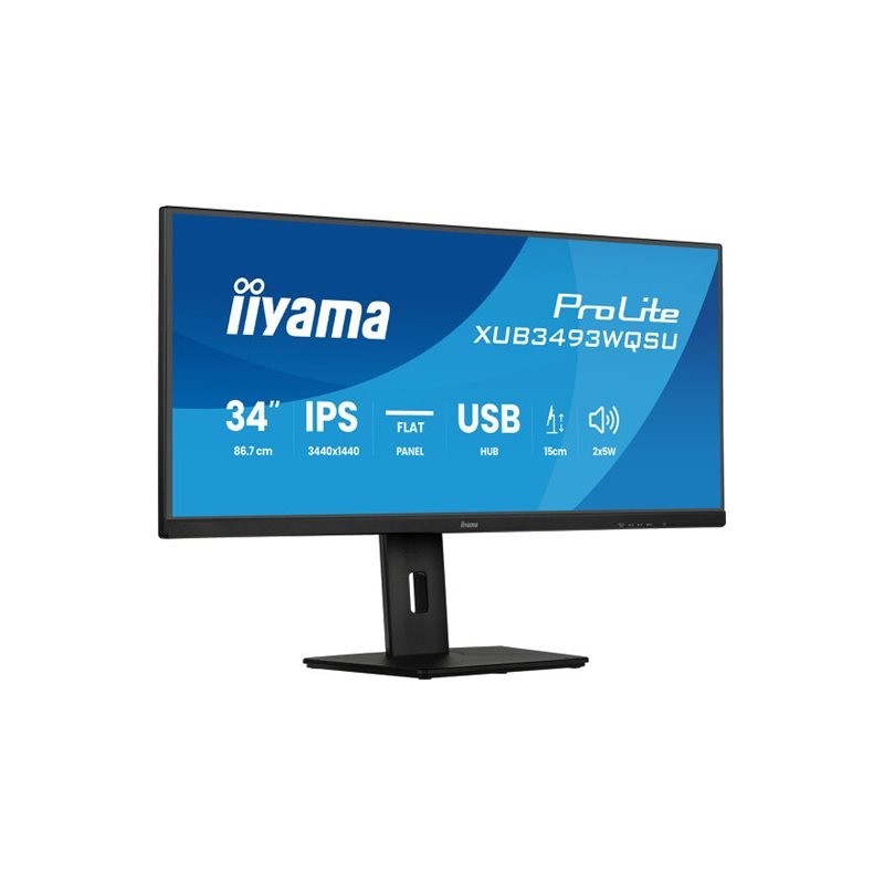 IIYAMA XUB3493WQSU-B6 34inch UW IPS-panel 3440x1440 120Hz 21:9 400cdm 1000:1 1ms