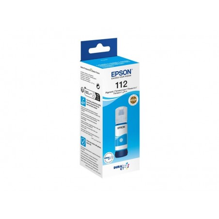 EPSON 112 EcoTank Pigment Cyan ink bottle EPSON 112 EcoTank Pigment Cyan ink bottle