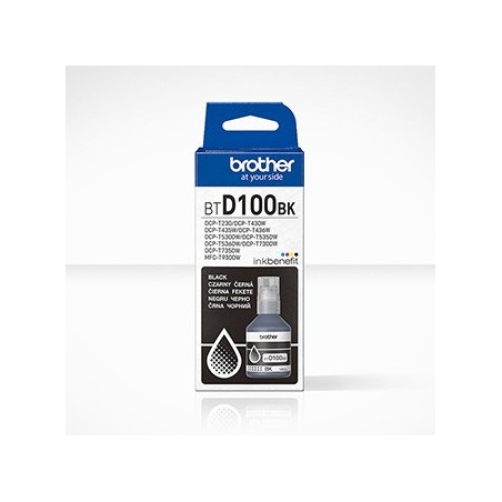 Brother oryginalny ink / tusz BTD100BK, black, 7500s, 108ml Brother oryginalny ink / tusz BTD100BK, black, 7500s, 108ml