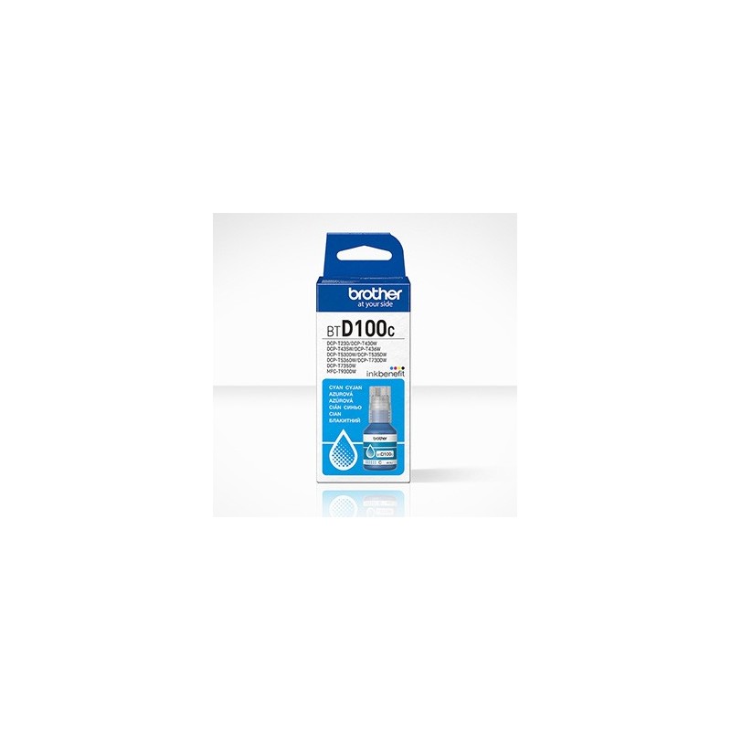 Brother oryginalny ink / tusz BTD100C, cyan, 5000s, 48.8ml