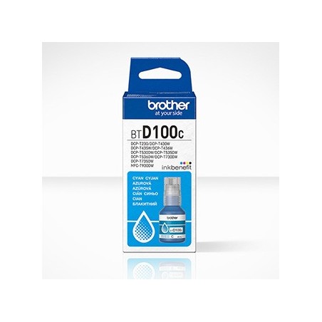 Brother oryginalny ink / tusz BTD100C, cyan, 5000s, 48.8ml Brother oryginalny ink / tusz BTD100C, cyan, 5000s, 48.8ml