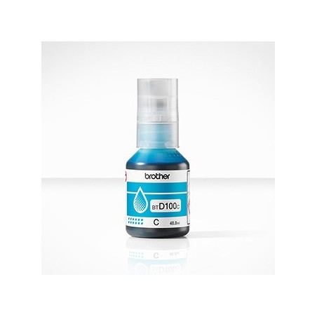 Brother oryginalny ink / tusz BTD100C, cyan, 5000s, 48.8ml Brother oryginalny ink / tusz BTD100C, cyan, 5000s, 48.8ml