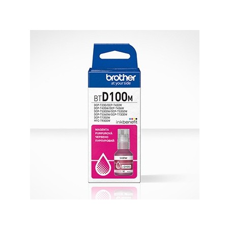Brother oryginalny ink / tusz BTD100M, magenta, 5000s, 48.8ml Brother oryginalny ink / tusz BTD100M, magenta, 5000s, 48.8ml