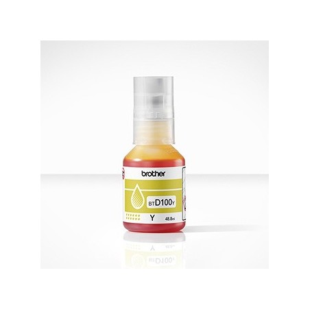 Brother oryginalny ink / tusz BTD100Y, yellow, 5000s, 48.8ml Brother oryginalny ink / tusz BTD100Y, yellow, 5000s, 48.8ml