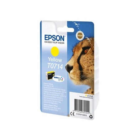 Epson oryginalny ink / tusz C13T07144022, yellow, blistr z ochroną, 5,5ml, expirace 12/2025