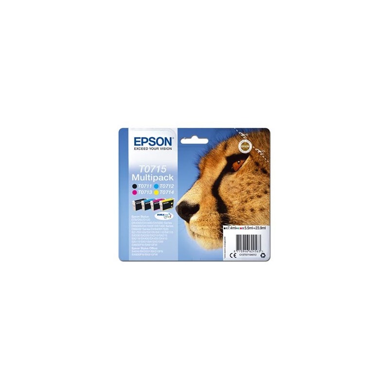 Epson oryginalny ink / tusz C13T07154012, CMYK, 23.9ml