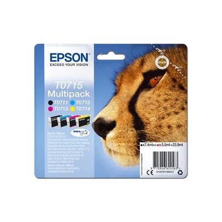 Epson oryginalny ink / tusz C13T07154012, CMYK, 23.9ml