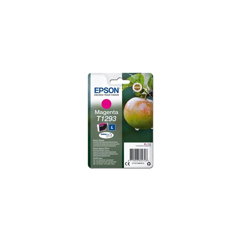 Epson oryginalny ink / tusz C13T12934012, T1293, magenta, 485s, 7ml