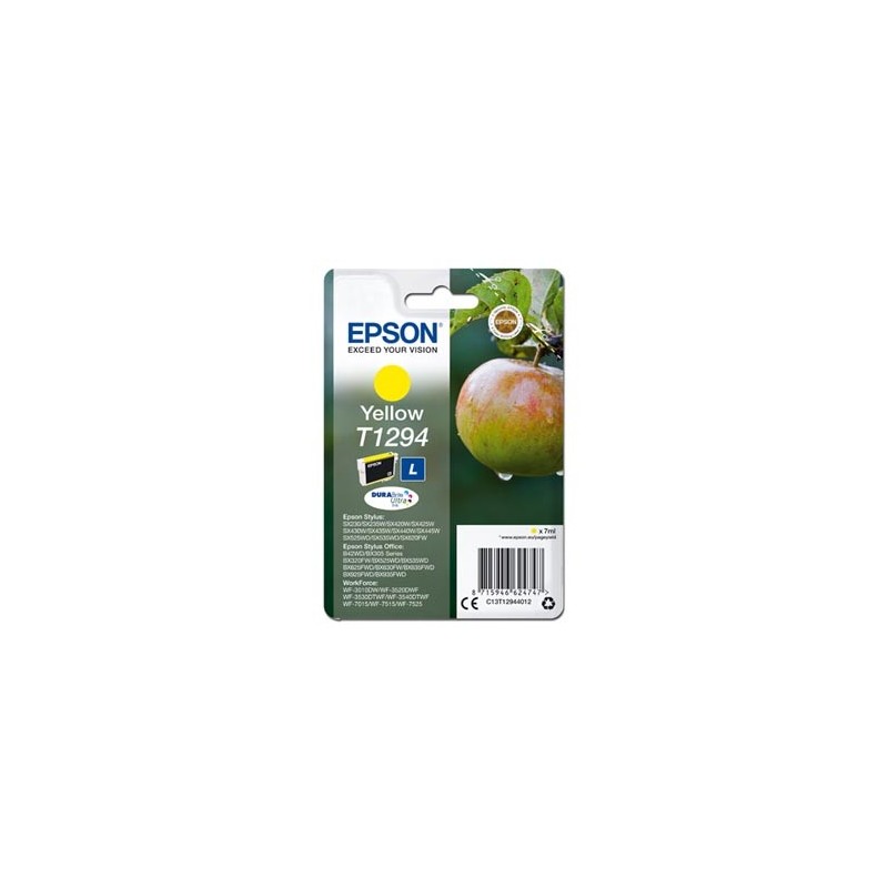 Epson oryginalny ink / tusz C13T12944012, T1294, yellow, 485s, 7ml