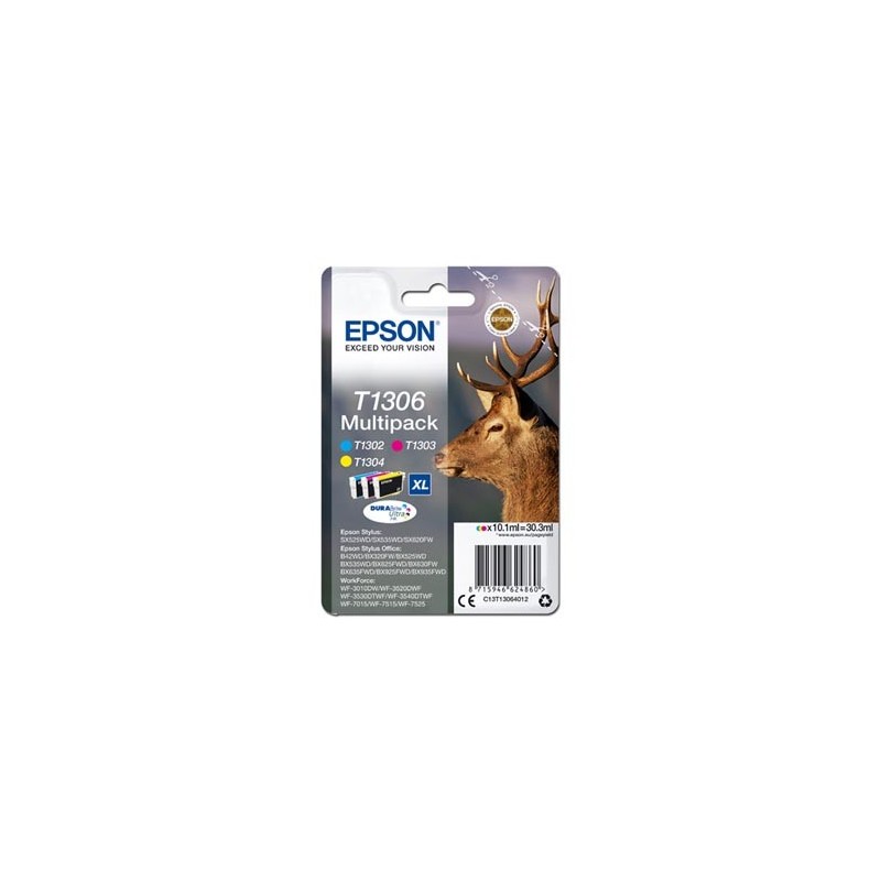 Epson oryginalny ink / tusz C13T13064012, T1306, cyan/magenta/yellow, 30,3ml