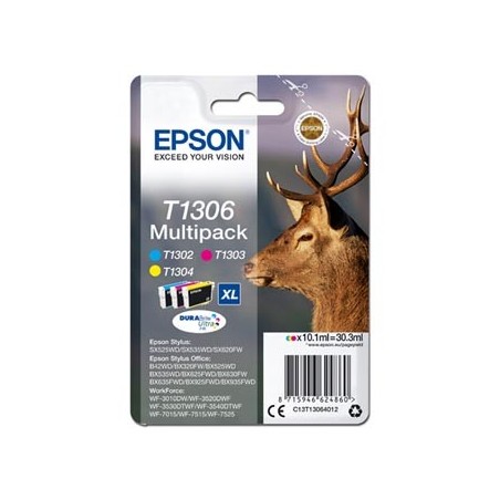 Epson oryginalny ink / tusz C13T13064012, T1306, cyan/magenta/yellow, 30,3ml